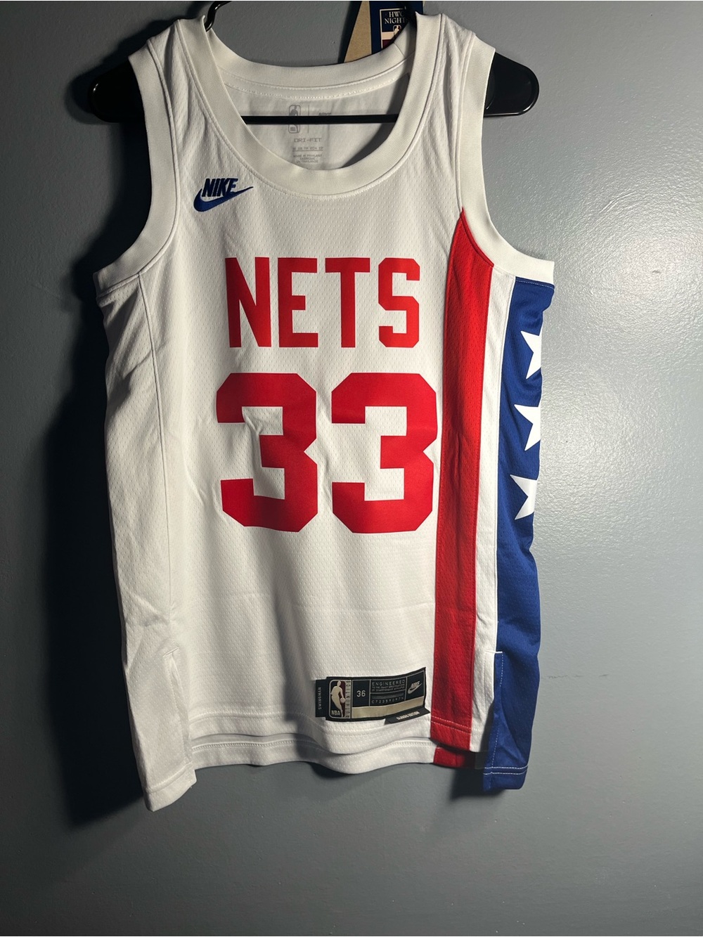 NBA Nike Jersey Classic Edition Brooklyn Nets Nic Claxton Men’s XS (36)